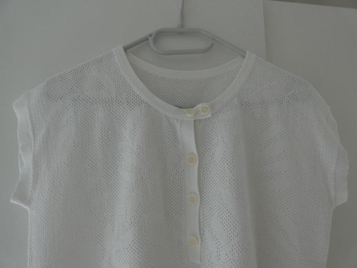 Wit T-shirt, Kleding | Heren, T-shirts, Zo goed als nieuw, Wit, Ophalen of Verzenden