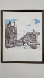 Aquarel Gent, HERMAN VERBAERE (1905-1993), Antiek en Kunst, Ophalen