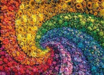 Puzzel Whirl of flowers - 1000 stuks beschikbaar voor biedingen