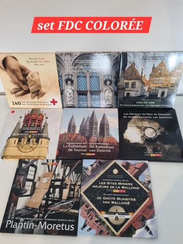 Kavelset fdc Belgium COLOR  beschikbaar voor biedingen