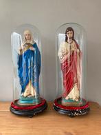 Glazen stoplen met heiligenbeelden uit de 19e eeuw, Antiek en Kunst, Antiek | Religieuze voorwerpen, Ophalen