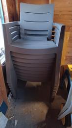 9 tuinstoelen met armleuning, Enlèvement, Utilisé, Synthétique