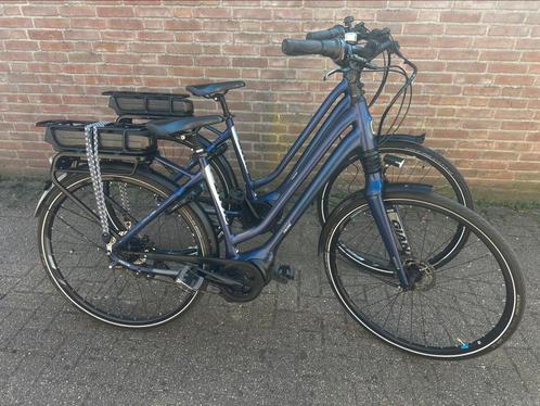 Set electrische giant prime middenmotor fietsen, Fietsen en Brommers, Elektrische fietsen, Zo goed als nieuw, Giant, 51 tot 55 cm
