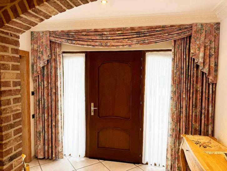 Drapés en coton avec drapé, Maison & Meubles, Ameublement | Rideaux & Stores à lamelles, Utilisé, 200 cm ou plus, Autres couleurs