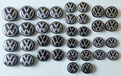 4 Volkswagen Vw Logos wielnaafafdekkingen 76 mm, 70, Auto diversen, Wieldoppen, Nieuw, Ophalen of Verzenden
