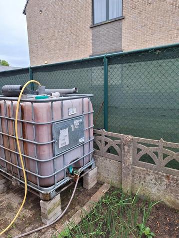 Regentonnen ibc tank met kraan 50€, Enlèvement, Utilisé