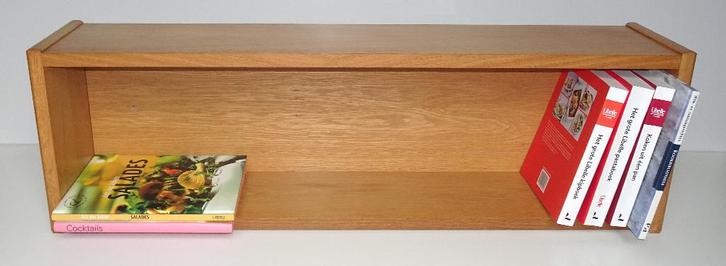 Massief houten boekenrek, Maison & Meubles, Accessoires pour la Maison | Étagères murales & Rayons de bibliothèque, Utilisé, Enlèvement