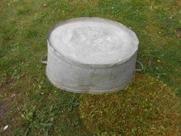 kuip ovale gegalvaniseerd 80 liter H36 Ø62 Ø82 waterdicht, Tuin en Terras, Ophalen, Gebruikt, Metaal, Tuin