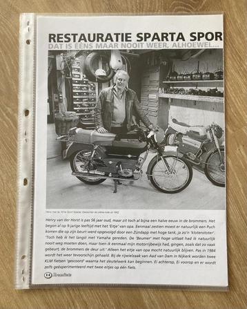 Carte unique avec documentation sur les cyclomoteurs Sparta, Vélos & Vélomoteurs, Modes d'emploi & Notices d'utilisation, Envoi
