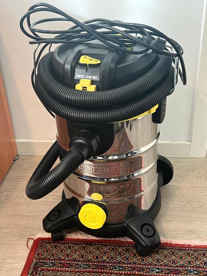 Aspirateur sec et humide Parkside PNTS 1500 B3, Electroménager, Aspirateurs, Comme neuf, Aspirateur, 1200 à 1600 watts, Réservoir