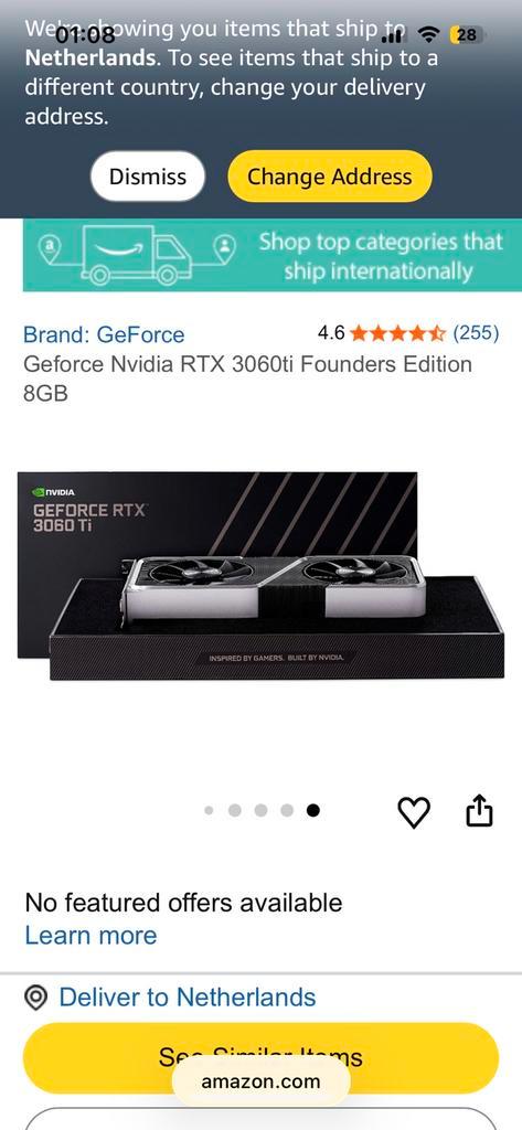 Ryzen 5 5600X + RTX 3060 Ti Founders Edition, Computers en Software, Videokaarten, Gebruikt, Nvidia, Ophalen