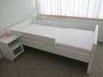 1.pers bed, Huis en Inrichting, Ophalen, 90 cm, Eenpersoons, Wit