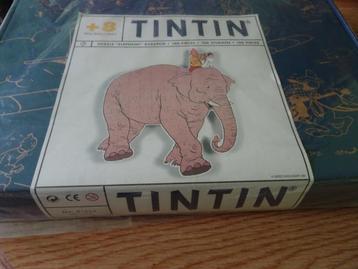 Puzzel van 100 stukjes - Kuifje - De olifant beschikbaar voor biedingen