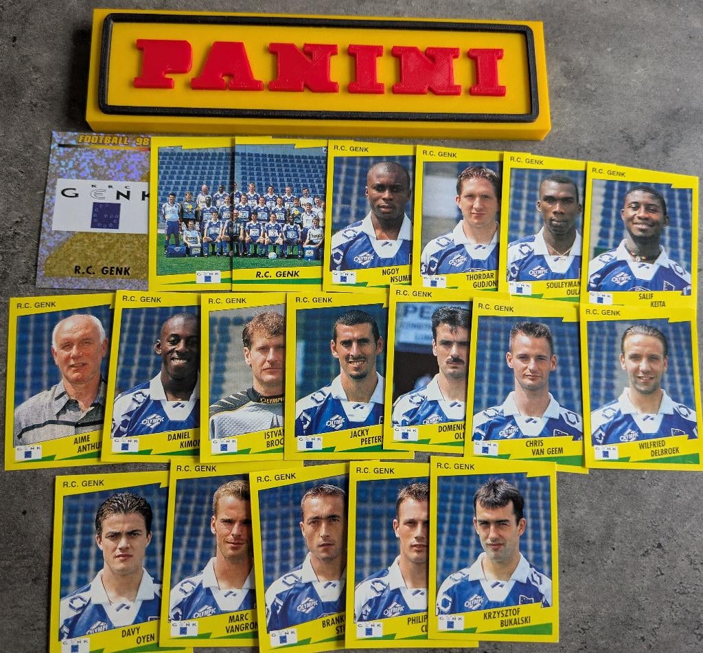 Panini FOOTBALL 98 19 STICKERS 1998 RACING GENK   VOETBAL, Hobby en Vrije tijd, Stickers en Plaatjes, Nieuw, Ophalen of Verzenden