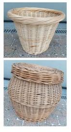 2 grote rieten manden, Enlèvement ou Envoi, Comme neuf, Panier