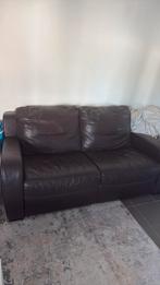 Zetel (echt leer), Huis en Inrichting, Ophalen, Zo goed als nieuw, Leer