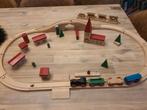 Vintage 80s houten  treinbaan set, Ophalen