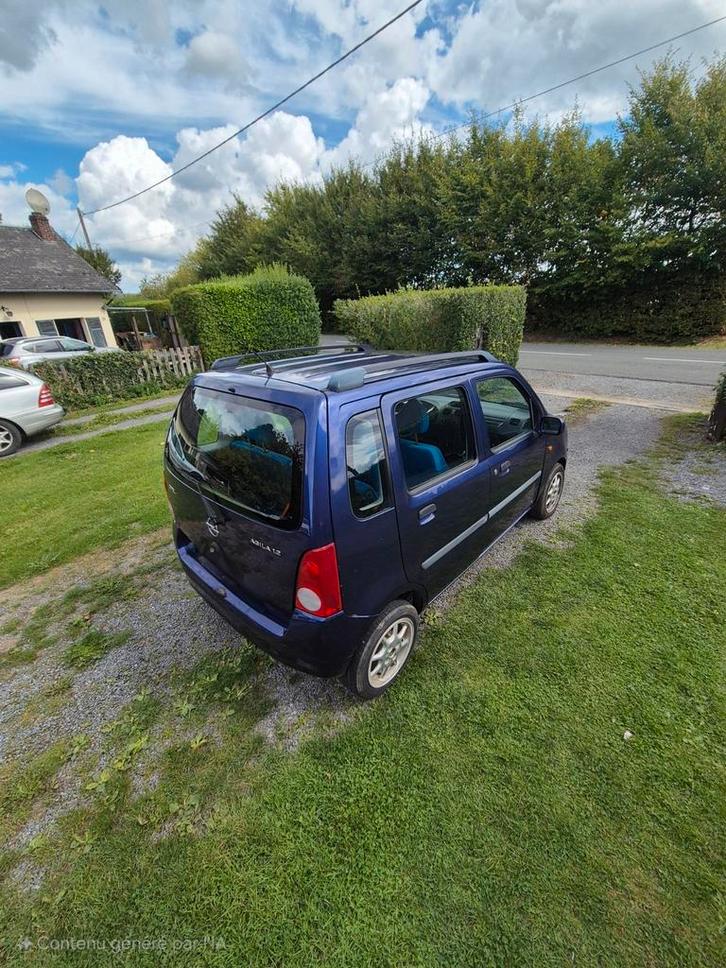 Opel Agila à vendre — pour pièces ou à réparer (112 000 km), Autos, Opel, Particulier, Agila, Airbags, Barres de toit, Vitres électriques