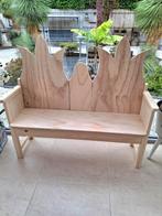Nieuwe grote houten en sterke bank voor 2 tot 3 peuters 69€, Ophalen, Nieuw