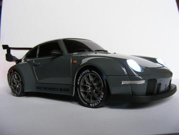RC - PORSCHE 993 GT2 EVO avec télécommande, Neuf, Enlèvement ou Envoi, Échelle 1:24, Voiture on road