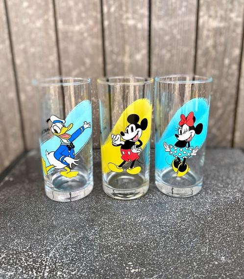 Set van 3 autenthieke Disneyglazen in perfecte staat, Verzamelen, Glas en Drinkglazen, Zo goed als nieuw, Ophalen of Verzenden