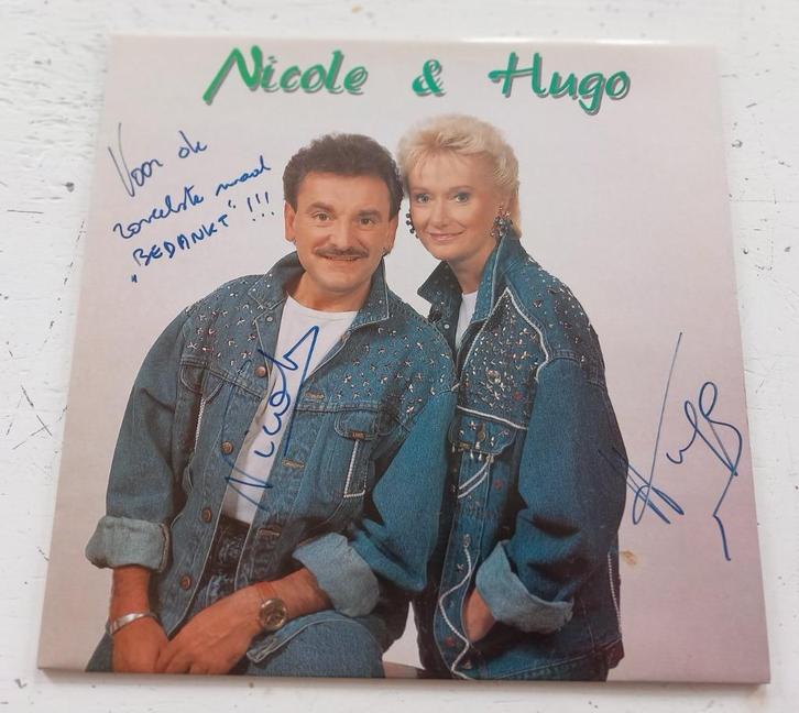 2 LP van Nicole & Hugo gesigneerd, Cd's en Dvd's, Vinyl | Nederlandstalig, Gebruikt, Levenslied of Smartlap, 12 inch, Ophalen