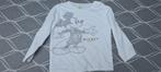 wit T-shirt met Mickey Mouse Kiabi Maat 98 - 36 maanden, Jongen of Meisje, Kiabi, Gebruikt, Shirt of Longsleeve