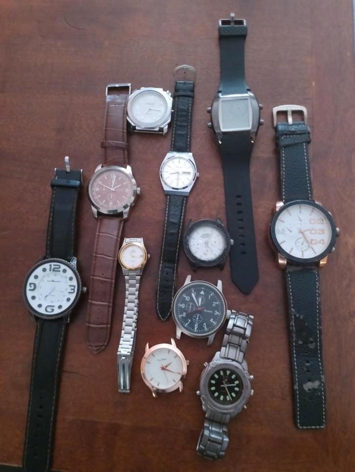 Herenhorloge s, Handtassen en Accessoires, Horloges | Dames, Gebruikt, Staal, Staal, Ophalen of Verzenden