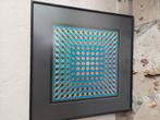 Victor Vasarely, in kader, kopie, Ophalen of Verzenden