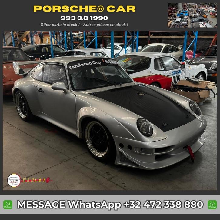 Porsche 993 Race, Auto's, Porsche, Particulier, Te koop, Benzine, Coupé, 2 deurs, Zilver of Grijs, Ophalen