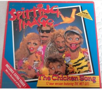 Vinyl LP Maxi single Spitting Image Parodie Pop Chicken Song beschikbaar voor biedingen