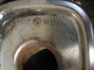 BMW K100/1100 RVS originele uitlaat + middenbok + zijpikkel beschikbaar voor biedingen