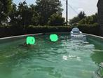 opbouw zwembad met degelijke warmtepomp en glasvezelfilter, Gebruikt, 200 tot 300 cm, 400 cm of meer, Ophalen