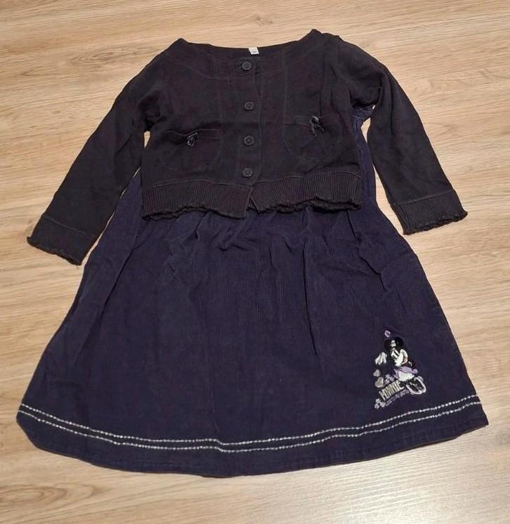 Jurkje met bijpassend giletje maatje 98, Kinderen en Baby's, Babykleding | Baby-kledingpakketten, Zo goed als nieuw, Ophalen