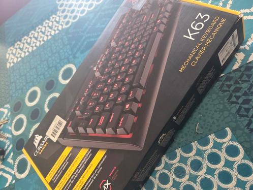 Corsair K63, Computers en Software, Toetsenborden, Zo goed als nieuw, Azerty, Bedraad, Ophalen