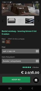 Zetelbed, Huis en Inrichting, Ophalen, Gebruikt, Tweepersoons, Leer