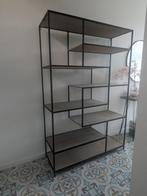 Metalen rek met houten leggers, Huis en Inrichting, Ophalen, Gebruikt