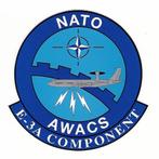 NATO Sticker #01 Boeing B707 Awacs E-3A Component 9,7x9,7, Verzamelen, Ophalen of Verzenden, Luchtmacht, Overige typen