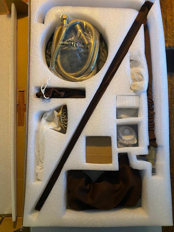 Retro Doucheset – Nieuw, doos geopend – €110, Huis en Inrichting, Badkamer | Badkamermeubels, Nieuw, Overige typen, 100 tot 150 cm