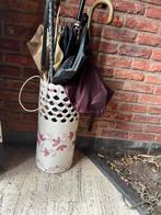 Porte-parapluies en céramique à motif floral, Enlèvement, Comme neuf