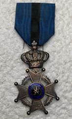 Medaille, Ridder in de Leopold-II Orde, 1-taal FR, ZG, Verzamelen, Ophalen of Verzenden, Landmacht, Lintje, Medaille of Wings