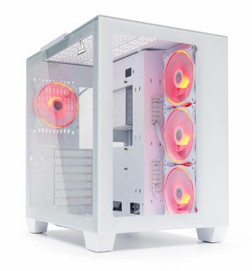 Gaming PC Case USB-C/USB3.0/2.0 4x ARGB Fan Tempered Glass beschikbaar voor biedingen