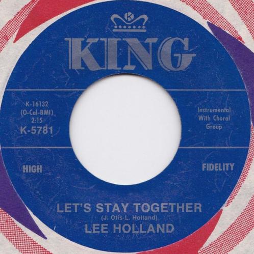 Lee Holland ‎– Let's Stay Together - Popcorn Oldie, CD & DVD, Vinyles Singles, Comme neuf, Single, R&B et Soul, 7 pouces, Enlèvement ou Envoi