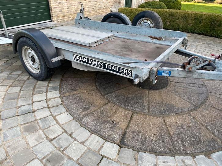 Geremde Platte trailer, Auto diversen, Aanhangers en Bagagewagens, Gebruikt, Ophalen