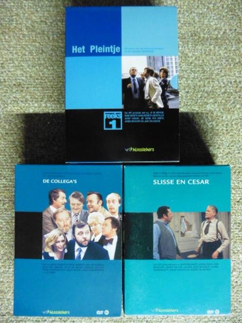 Vlaamse TV DVD Pakket (Slisse en Cesar, Collega's, Pleintje), Cd's en Dvd's, Dvd's | Nederlandstalig, Zo goed als nieuw, Tv fictie