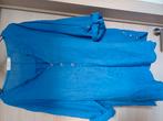 Paprika  linnen bloes blauw Mt 4(52), Kleding | Dames, Grote Maten, Ophalen of Verzenden, Zo goed als nieuw, Blauw