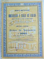 Cie du chemin de fer de Bruxelles à Lille et Calais - 1949, Timbres & Monnaies, 1920 à 1950, Action, Enlèvement ou Envoi