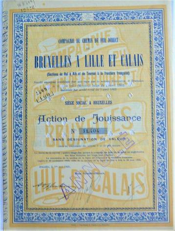 Cie du chemin de fer de Bruxelles à Lille et Calais - 1949