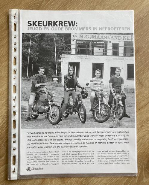 Unieke Map met documentatie jeugd en oude brommers, Fietsen en Brommers, Handleidingen en Instructieboekjes, Zo goed als nieuw