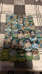 Pokemon-27 Mini tin doosjes met art en kaartjes en coint, Enlèvement ou Envoi